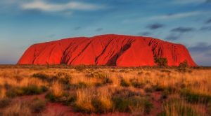 Uluru A photo of Ayers Rock at Sunset 