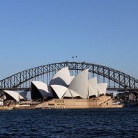 Opera house and harbour bridge