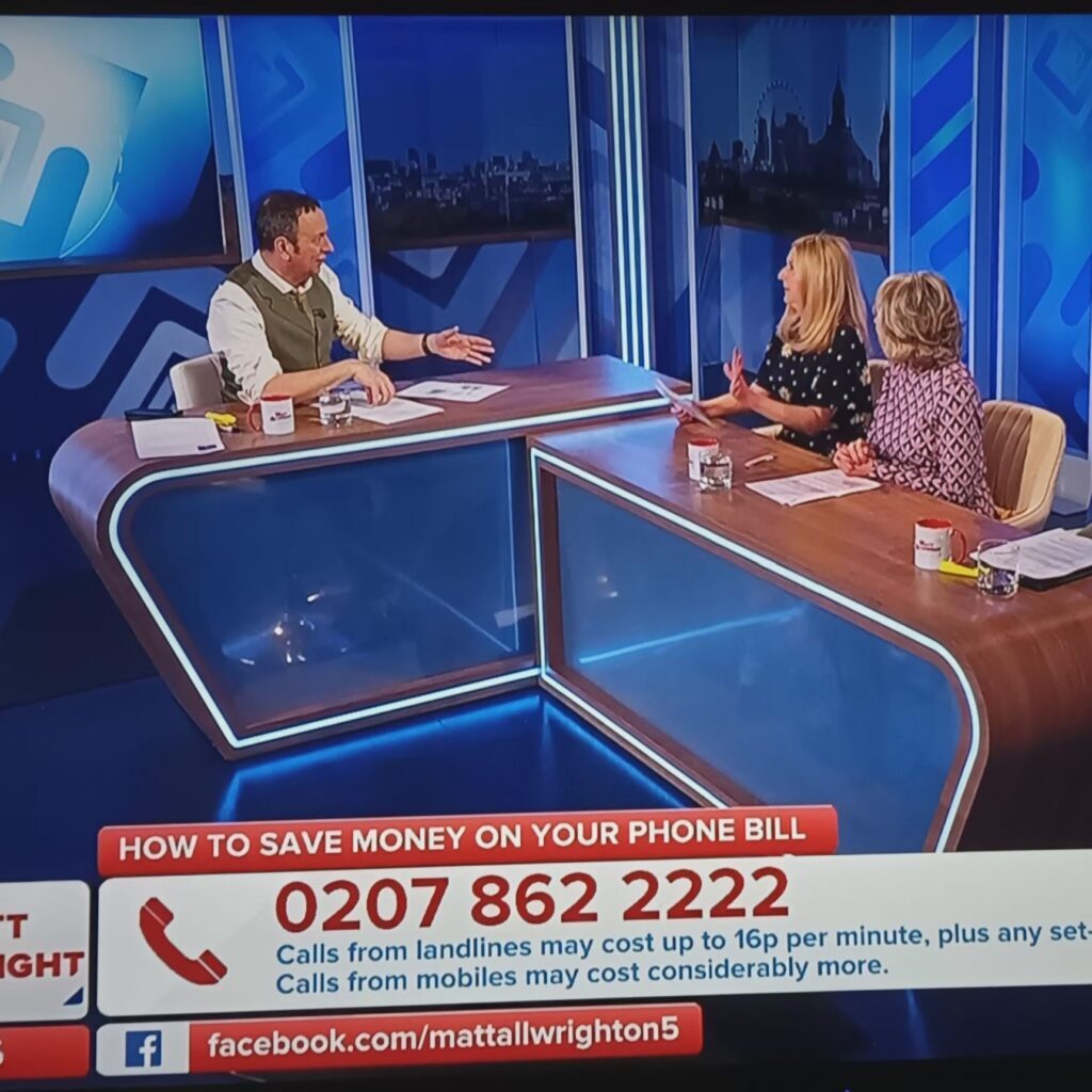 Sue on Matt Allwright Show Channel 5 Square